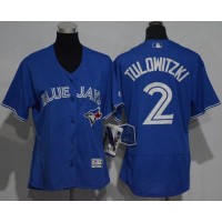 Toronto Blue Jays #2 Troy Tulowitzki Blue Flexbase Authentic Women's Stitched MLB Jersey