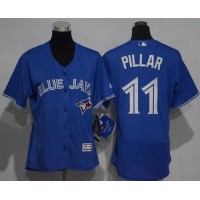 Toronto Blue Jays #11 Kevin Pillar Blue Flexbase Authentic Women's Stitched MLB Jersey