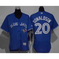 Toronto Blue Jays #20 Josh Donaldson Blue Flexbase Authentic Women's Stitched MLB Jersey