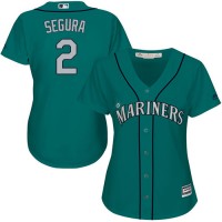 Seattle Mariners #2 Jean Segura Green Alternate Women's Stitched MLB Jersey