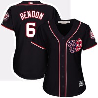 Washington Nationals #6 Anthony Rendon Navy Blue Alternate Women's Stitched MLB Jersey