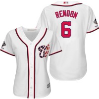 Washington Nationals #6 Anthony Rendon White Home 2019 World Series Champions Women's Stitched MLB Jersey