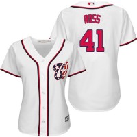 Washington Nationals #41 Joe Ross White Home Women's Stitched MLB Jersey