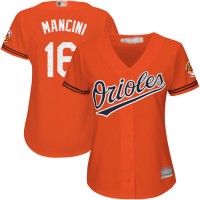 Baltimore Orioles #16 Trey Mancini Orange Women's Alternate Stitched MLB Jersey