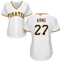 Pittsburgh Pirates #27 Jung-ho Kang White Home Women's Stitched MLB Jersey