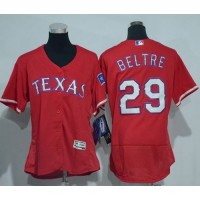 Texas Rangers #29 Adrian Beltre Red Flexbase Authentic Women's Stitched MLB Jersey