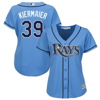 Tampa Bay Rays #39 Kevin Kiermaier Light Blue Alternate Women's Stitched MLB Jersey