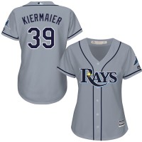 Tampa Bay Rays #39 Kevin Kiermaier Grey Road Women's Stitched MLB Jersey