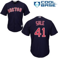 Boston Red Sox #41 Chris Sale Navy Blue Alternate Women's Stitched MLB Jersey