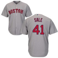 Boston Red Sox #41 Chris Sale Grey Road Women's Stitched MLB Jersey