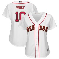 Boston Red Sox #10 David Price White Home Women's Stitched MLB Jersey