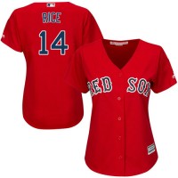 Boston Red Sox #14 Jim Rice Red Alternate Women's Stitched MLB Jersey