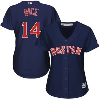 Boston Red Sox #14 Jim Rice Navy Blue Alternate Women's Stitched MLB Jersey