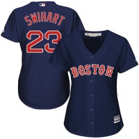 Boston Red Sox #23 Blake Swihart Navy Blue Alternate Women's Stitched MLB Jersey