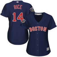 Boston Red Sox #14 Jim Rice Navy Blue Alternate 2018 World Series Women's Stitched MLB Jersey