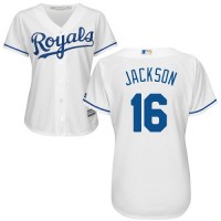 Kansas City Royals #16 Bo Jackson White Home Women's Stitched MLB Jersey