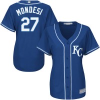 Kansas City Royals #27 Raul Mondesi Royal Blue Alternate Women's Stitched MLB Jersey