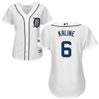 Detroit Tigers #6 Al Kaline White Home Women's Stitched MLB Jersey