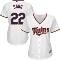 Minnesota Twins #22 Miguel Sano White Home Women's Stitched MLB Jersey