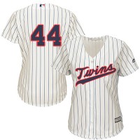 Minnesota Twins #44 Kyle Gibson Cream Strip Alternate Women's Stitched MLB Jersey