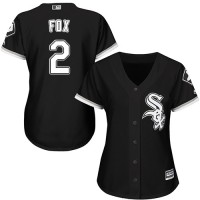 Chicago White Sox #2 Nellie Fox Black Alternate Women's Stitched MLB Jersey