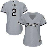 Chicago White Sox #2 Nellie Fox Grey Road Women's Stitched MLB Jersey