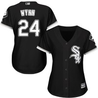 Chicago White Sox #24 Early Wynn Black Alternate Women's Stitched MLB Jersey