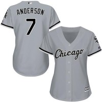 Chicago White Sox #7 Tim Anderson Grey Road Women's Stitched MLB Jersey