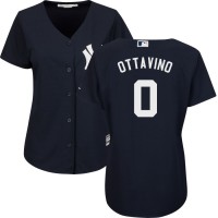 New York Yankees #0 Adam Ottavino Navy Women's Cool Base Stitched MLB Jersey