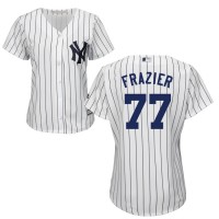 New York New York Yankees #77 Clint Frazier White Majestic Women's Cool Base Stitched MLB Jersey
