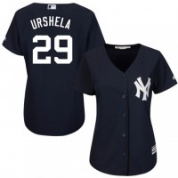 New York Yankees #29 Gio Urshela Navy Blue Alternate Women's Stitched MLB Jersey