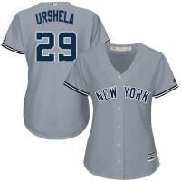 New York Yankees #29 Gio Urshela Grey Road Women's Stitched MLB Jersey