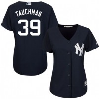New York Yankees #39 Mike Tauchman Navy Blue Alternate Women's Stitched MLB Jersey