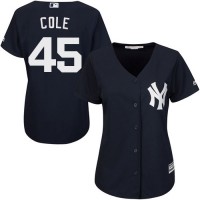 New York Yankees #45 Gerrit Cole Navy Blue Alternate Women's Stitched MLB Jersey