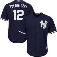 New York Yankees #12 Troy Tulowitzki Navy blue Cool Base Stitched Youth MLB Jersey