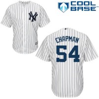 New York Yankees #54 Aroldis Chapman White Home Stitched Youth MLB Jersey