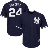New York Yankees #24 Gary Sanchez Navy Blue Alternate Stitched Youth MLB Jersey