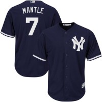 New York Yankees #7 Mickey Mantle Navy blue Cool Base Stitched Youth MLB Jersey