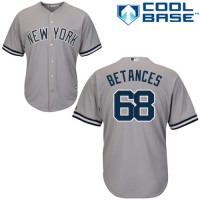 New York Yankees #68 Dellin Betances Grey Cool Base Stitched Youth MLB Jersey