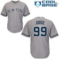 New York Yankees #99 Aaron Judge Grey Cool Base Stitched Youth MLB Jersey