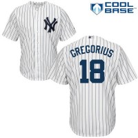 New York Yankees #18 Didi Gregorius White Cool Base Stitched Youth MLB Jersey