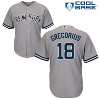 New York Yankees #18 Didi Gregorius Grey Cool Base Stitched Youth MLB Jersey