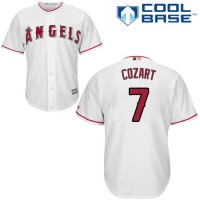 Los Angeles Angels #7 Zack Cozart White Cool Base Stitched Youth MLB Jersey