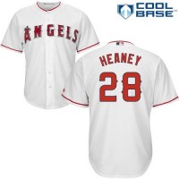 Los Angeles Angels #28 Andrew Heaney White Cool Base Stitched Youth MLB Jersey