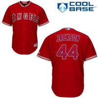 Los Angeles Angels #44 Reggie Jackson Red Cool Base Stitched Youth MLB Jersey