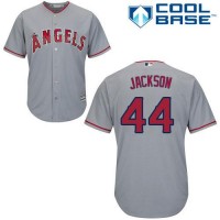Los Angeles Angels #44 Reggie Jackson Grey Cool Base Stitched Youth MLB Jersey