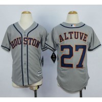 Houston Astros #27 Jose Altuve Grey Cool Base Stitched Youth MLB Jersey