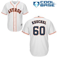 Houston Astros #60 Dallas Keuchel White Cool Base Stitched Youth MLB Jersey