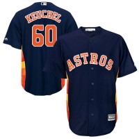 Houston Astros #60 Dallas Keuchel Navy Blue Cool Base Stitched Youth MLB Jersey