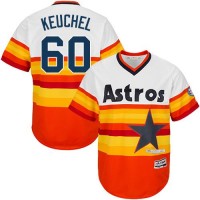 Houston Astros #60 Dallas Keuchel White/Orange Cooperstown Stitched Youth MLB Jersey